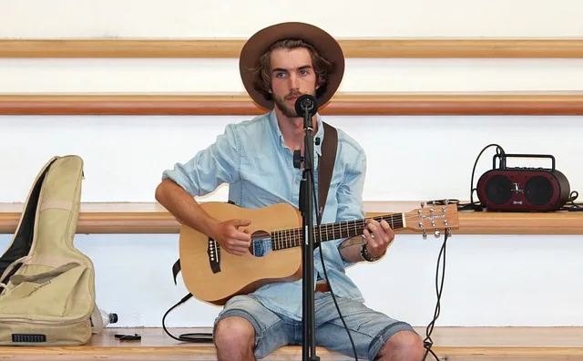 man, singer, guitar