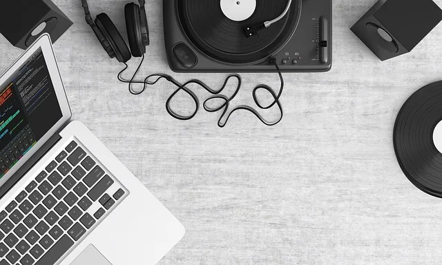 turntable, music, songs