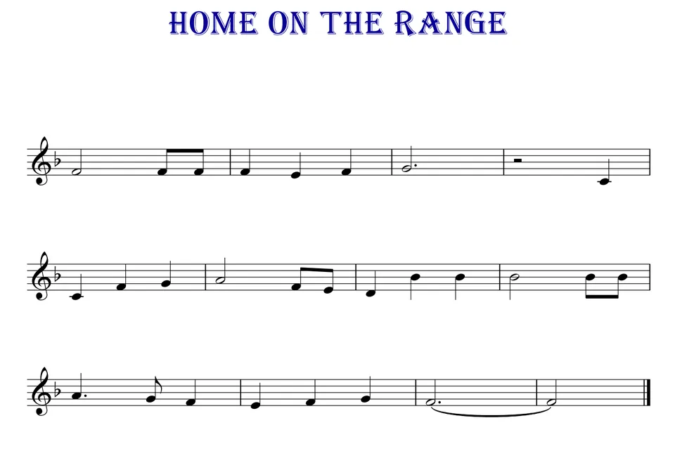 Home on the Range page 2 clarinet sheet music